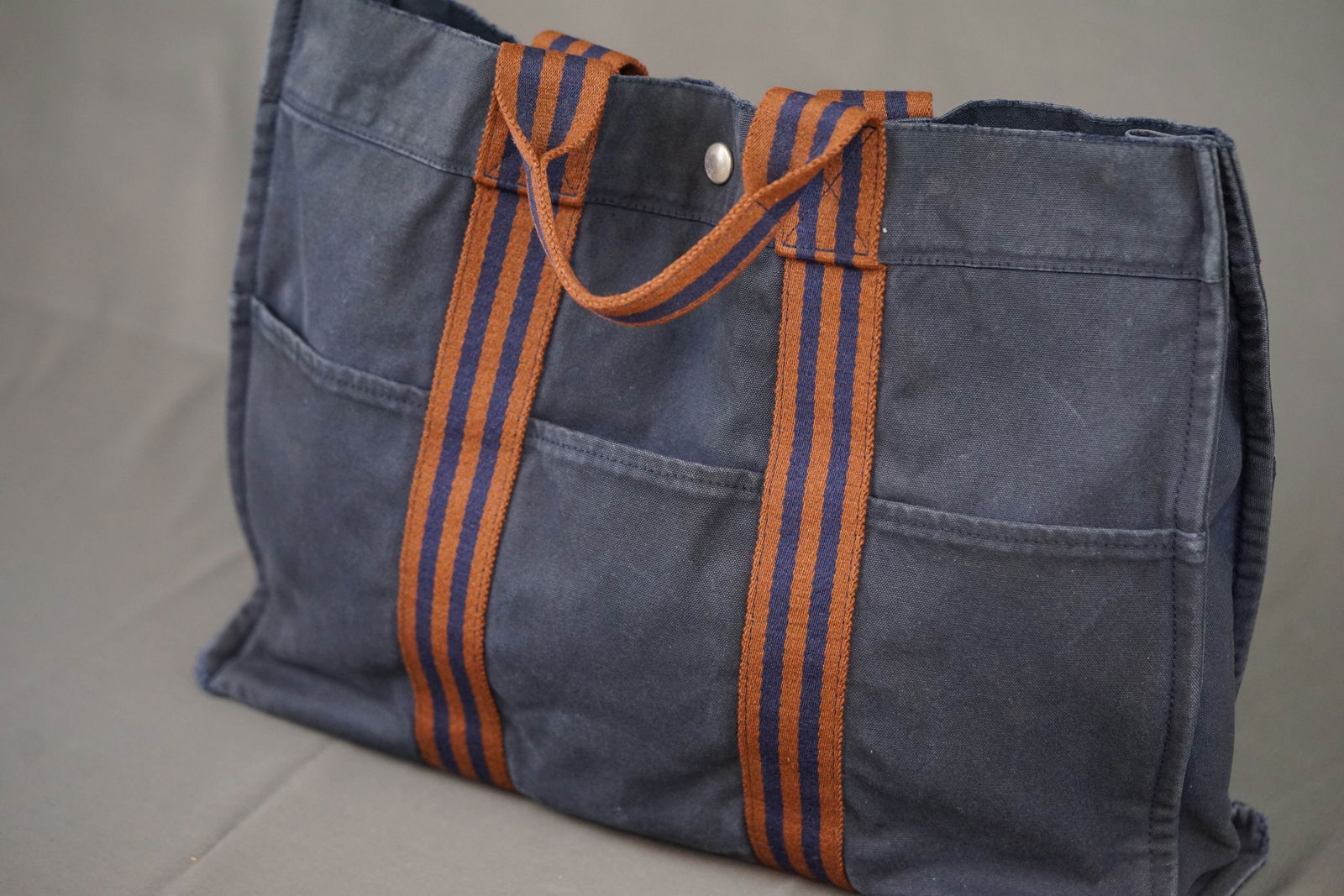 HERMES CANVAS TOTE BAG - 2
