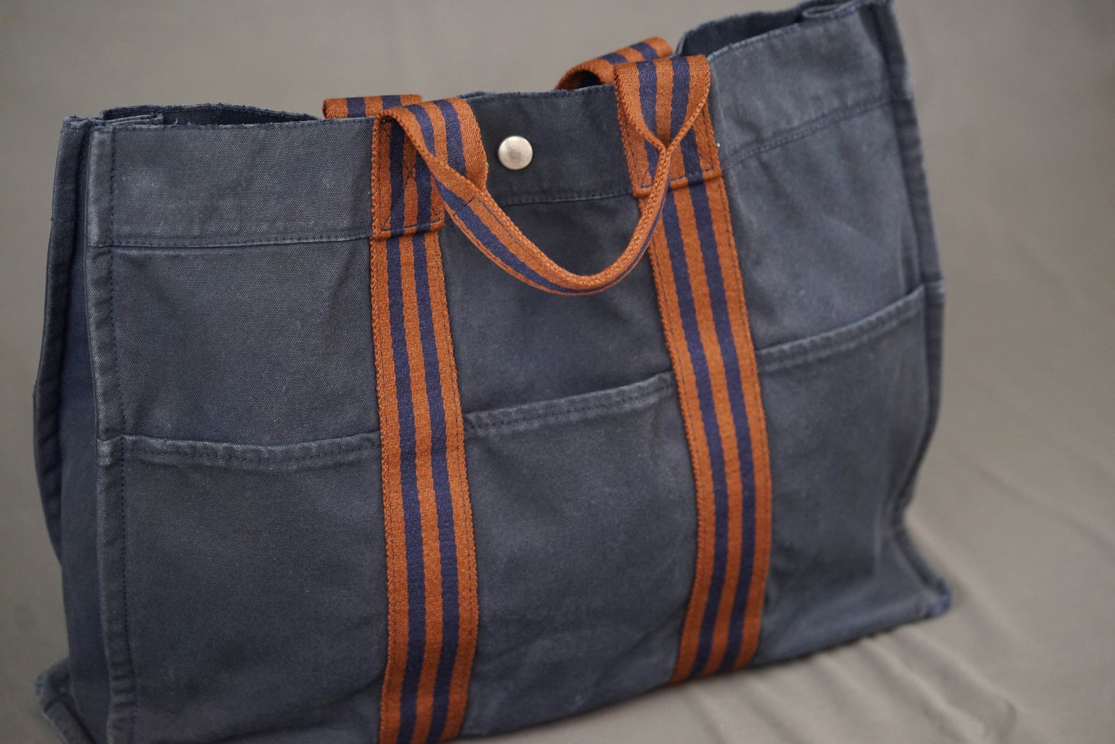HERMES CANVAS TOTE BAG - 3