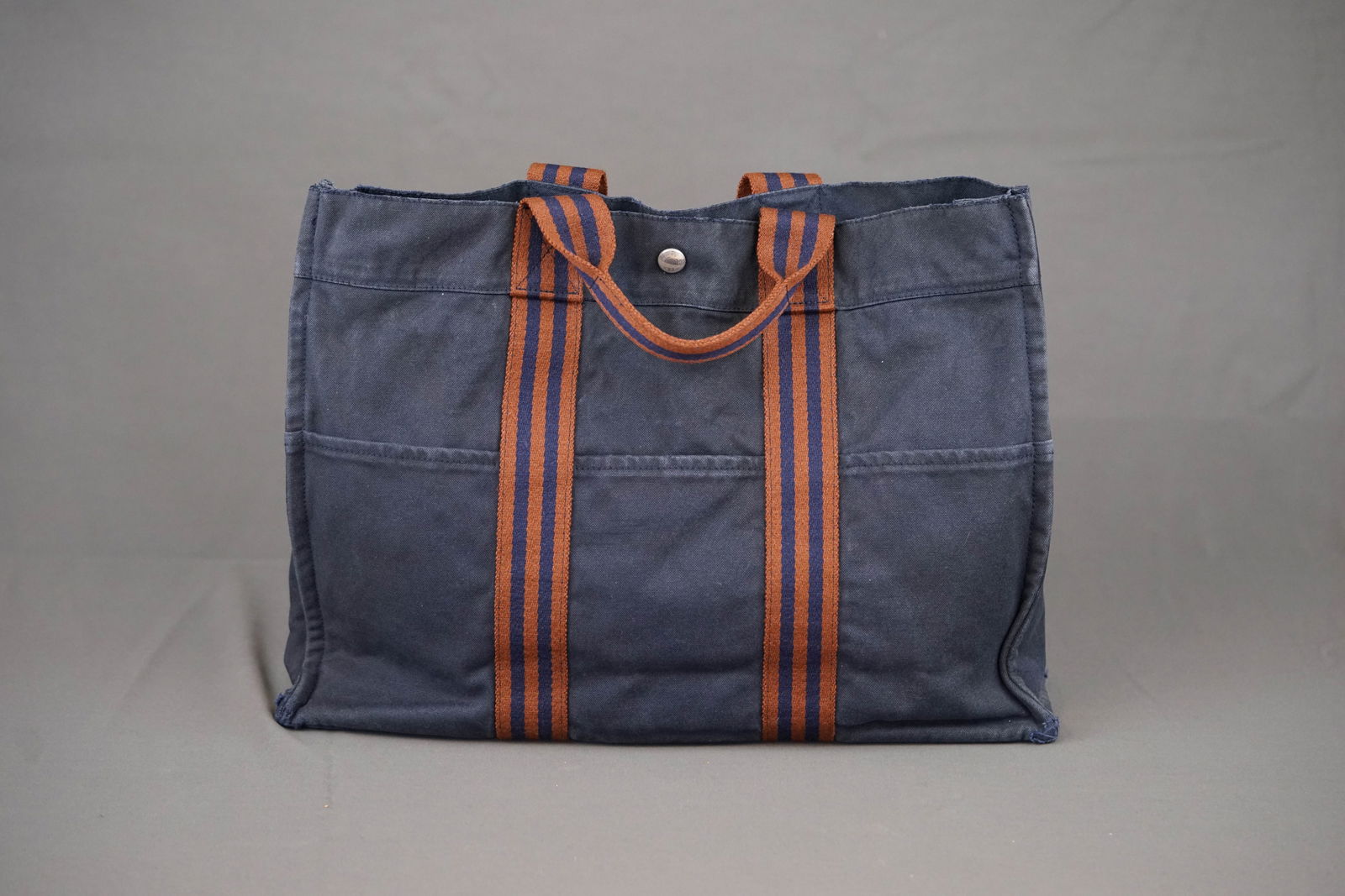 HERMES CANVAS TOTE BAG - 4