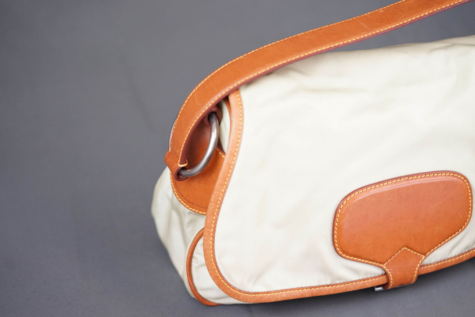 PRADA TWO TONE SHOULDER BAG - 4