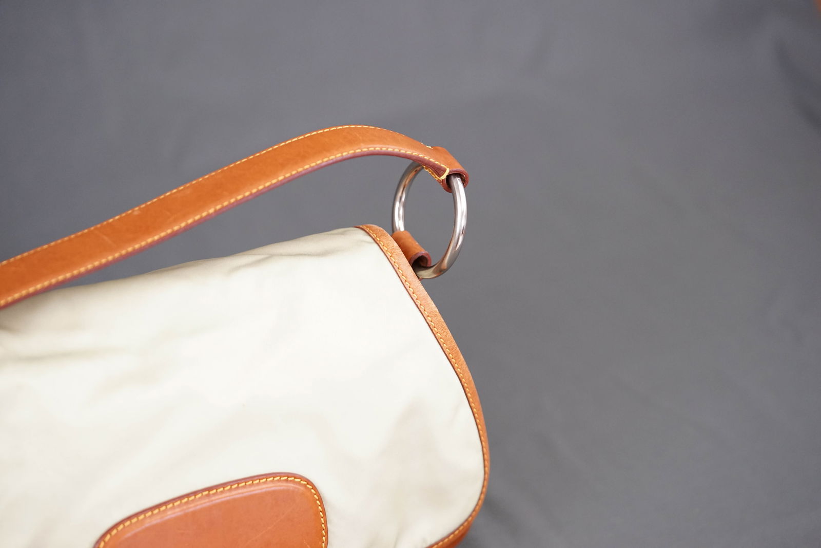 PRADA TWO TONE SHOULDER BAG - 5