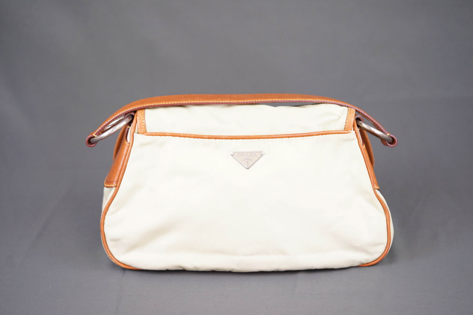 PRADA TWO TONE SHOULDER BAG - 7