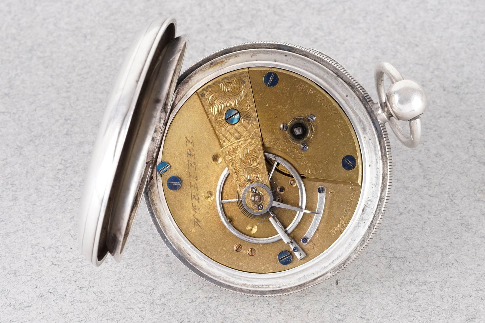 WILLIAM ELLERY 925 STERLING SILVER POCKET WATCH CIRCA 1876 - 3