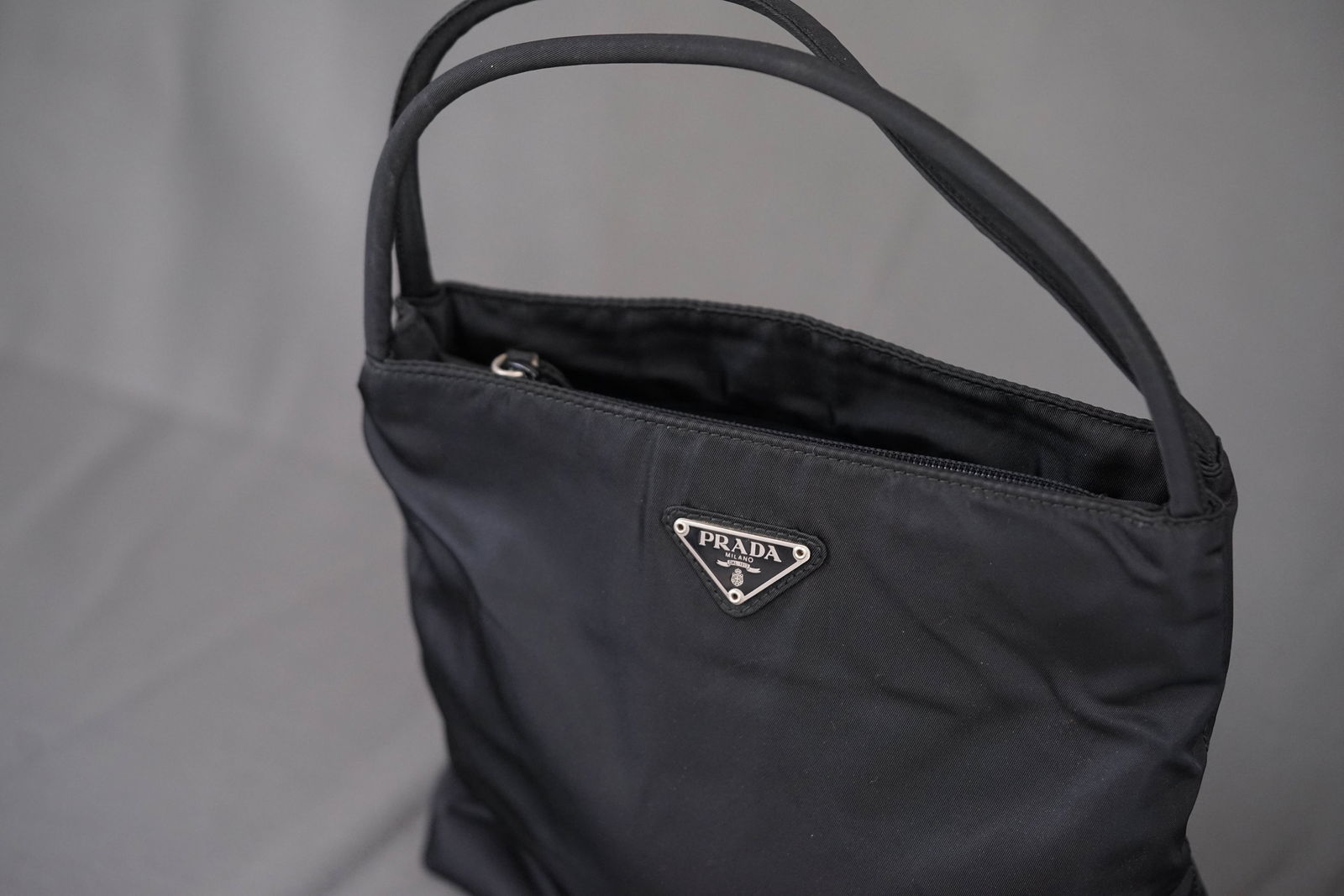 PRADA POCONO HANDBAG NYLON BLACK - 2