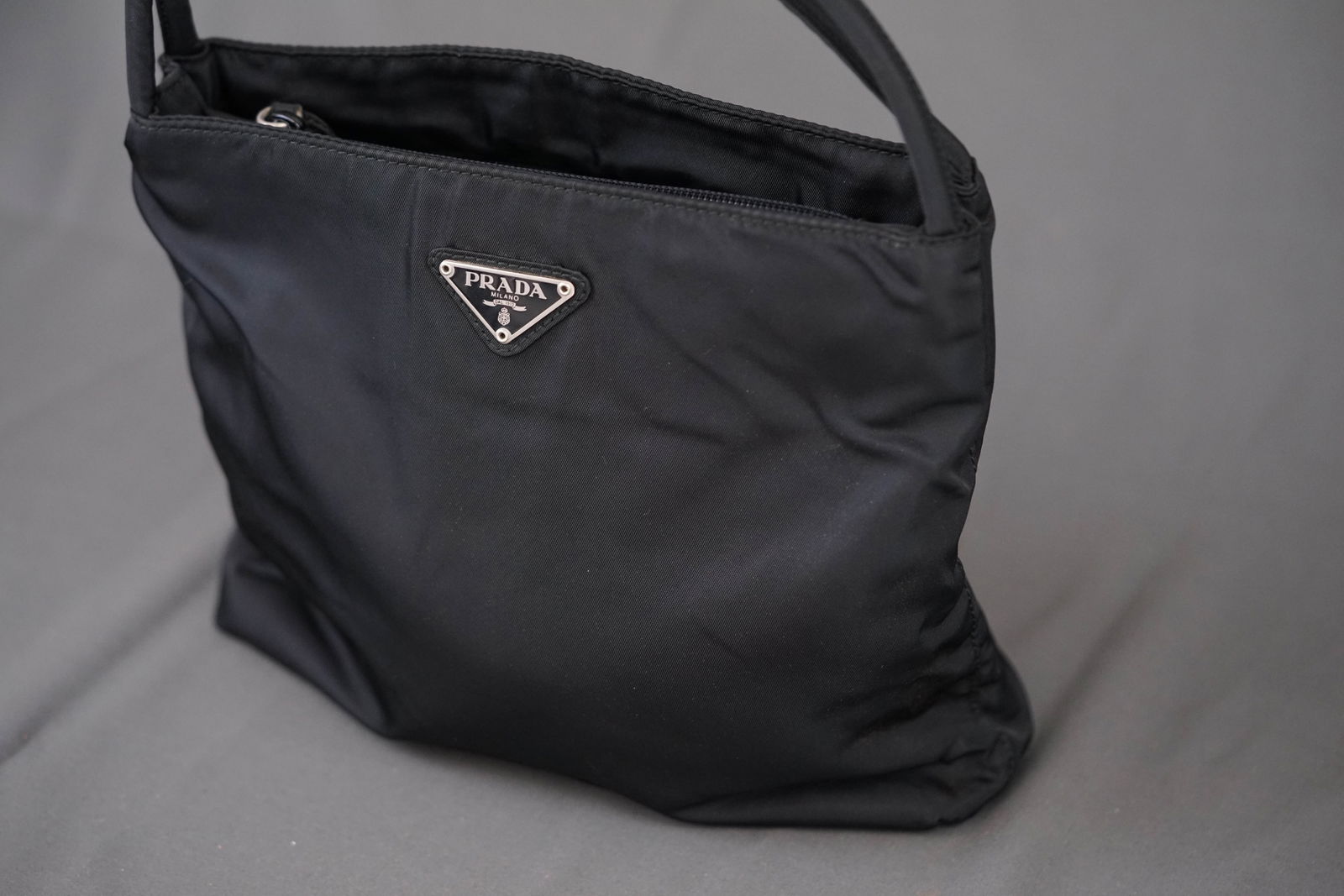 PRADA POCONO HANDBAG NYLON BLACK - 3