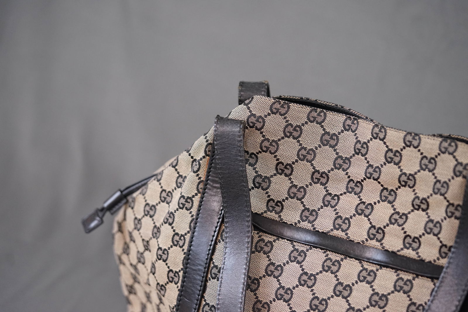 GUCCI GG CANVAS TOTE BAG 1669 BLACK - 2