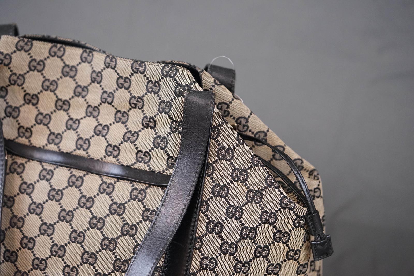 GUCCI GG CANVAS TOTE BAG 1669 BLACK - 3