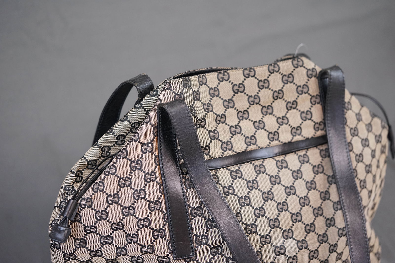 GUCCI GG CANVAS TOTE BAG 1669 BLACK - 6