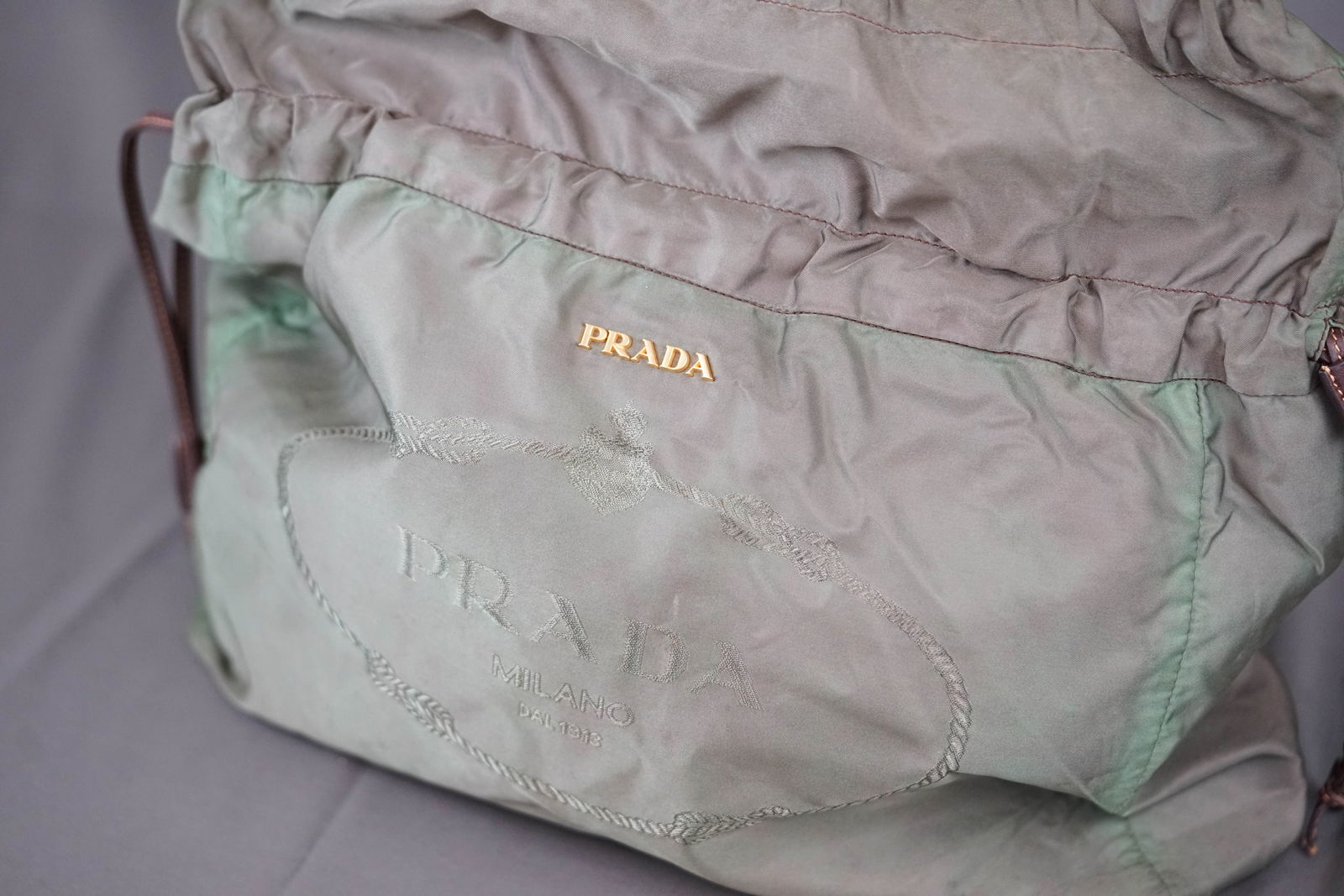 PRADA LARGE NYLON SHOULDER BAG - 11