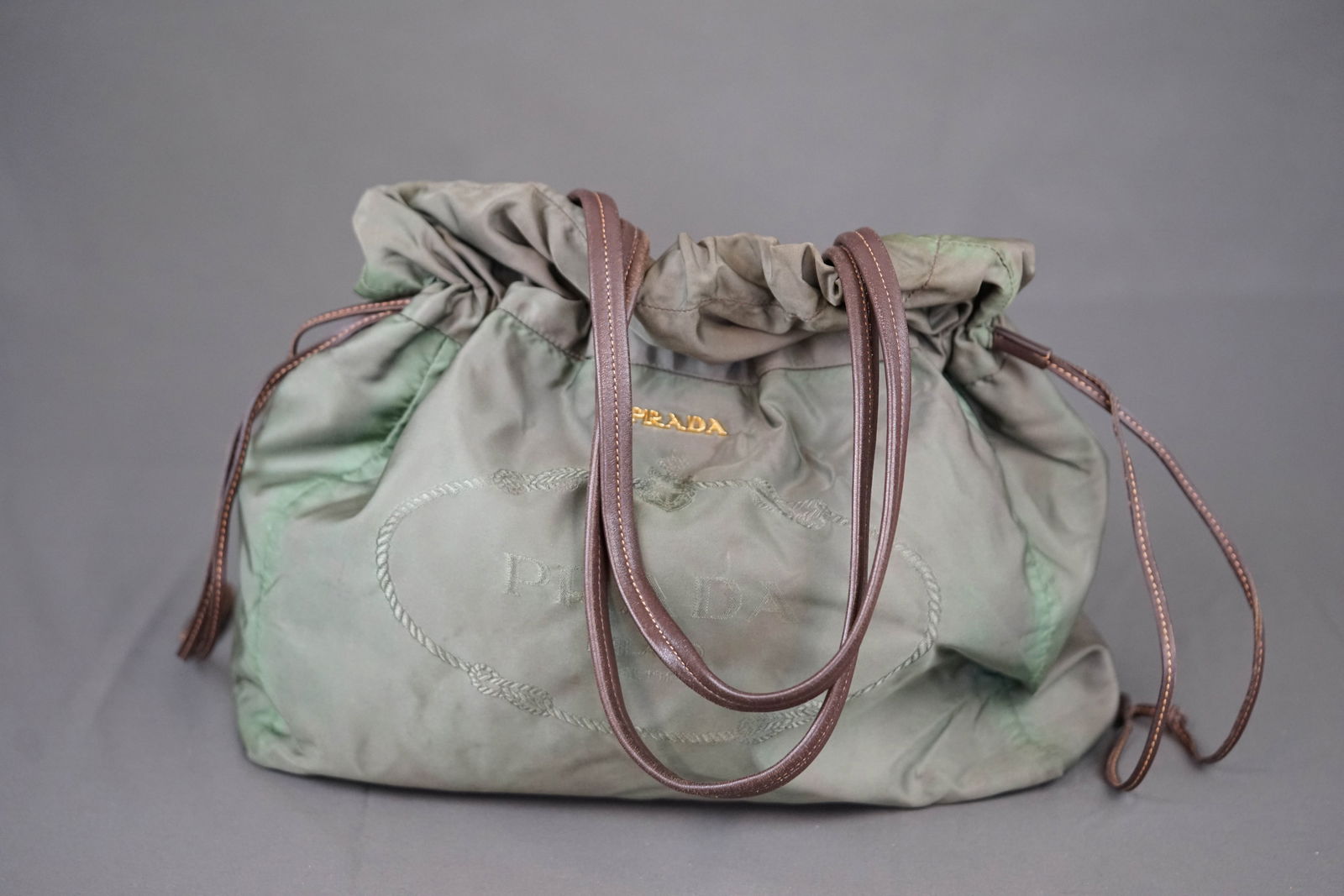PRADA LARGE NYLON SHOULDER BAG - 4