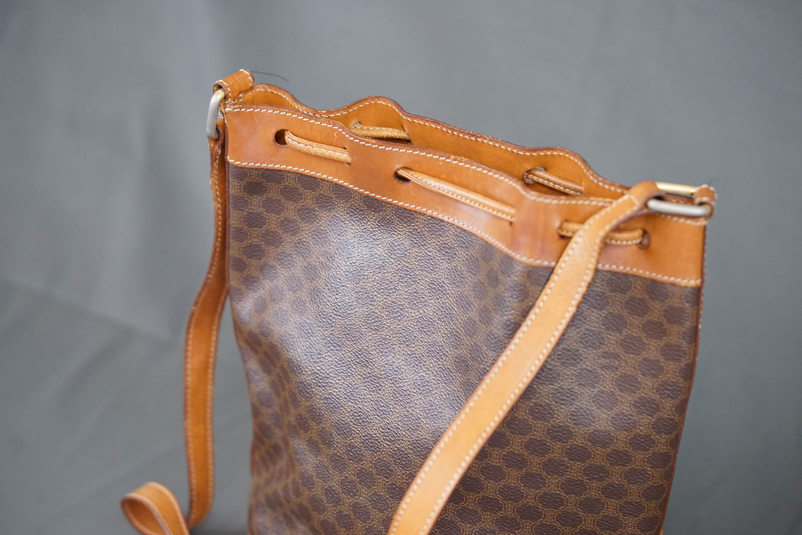 CELINE MACADAM SHOULDER BAG - 6