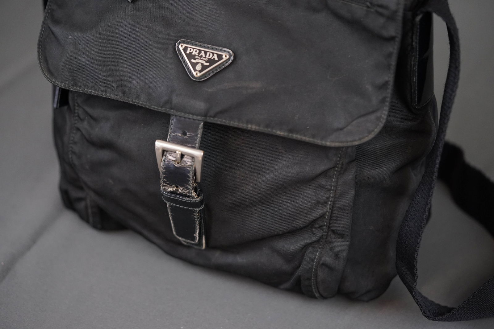 PRADA TESUTO SHOULDER BAG - 3