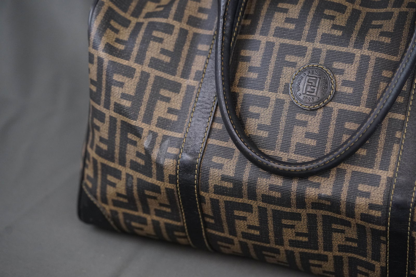 FENDI ZUCCA BOSTON BAG - 3