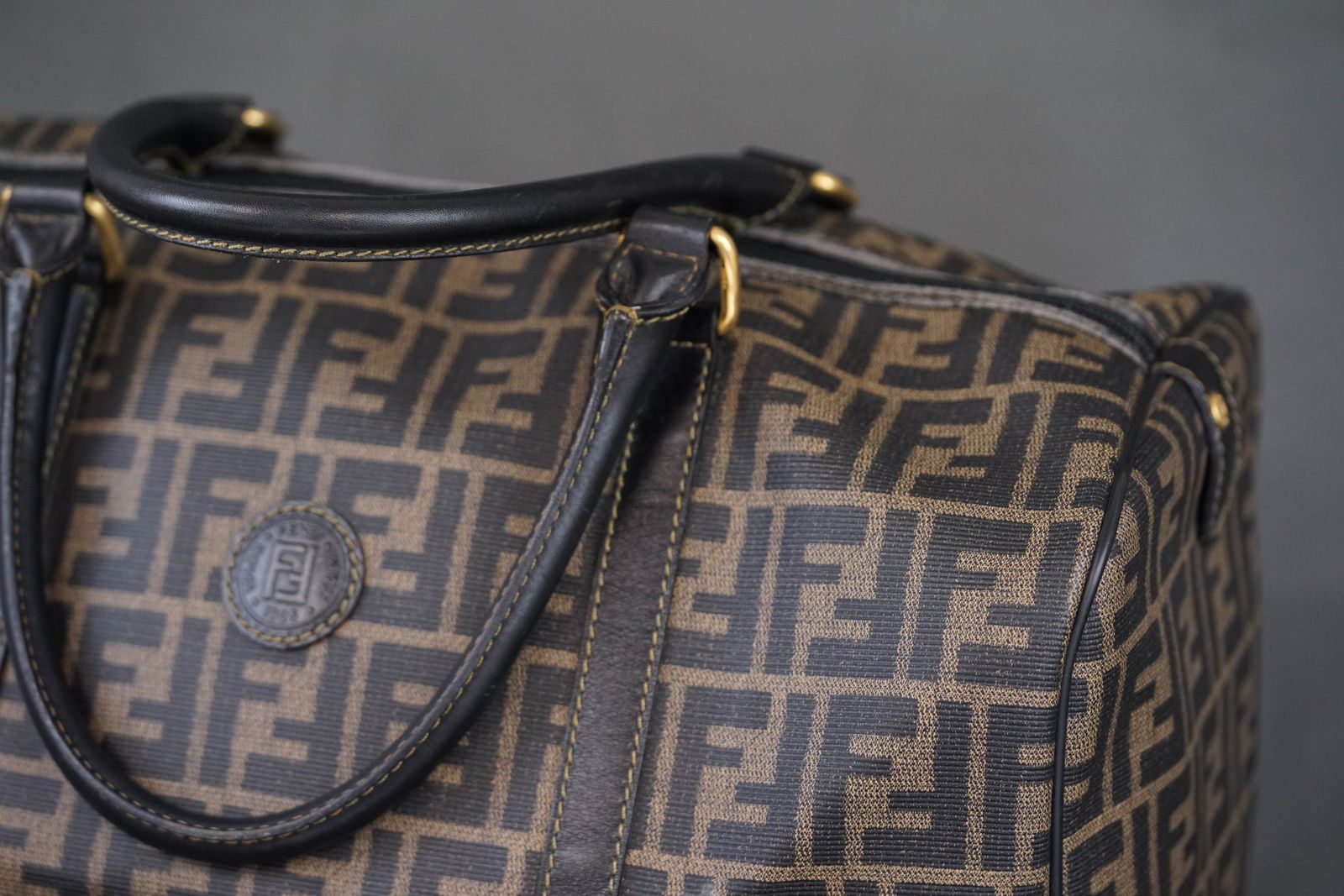 FENDI ZUCCA BOSTON BAG - 4