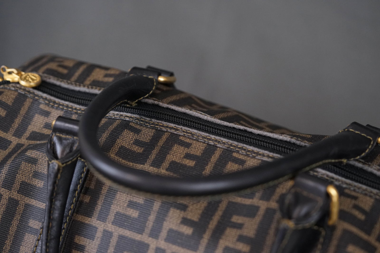 FENDI ZUCCA BOSTON BAG - 6