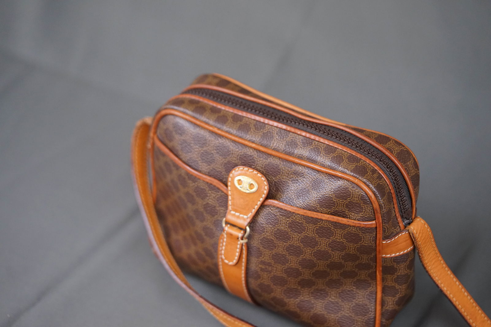 CELINE MACADAM SHOULDER BAG - 2