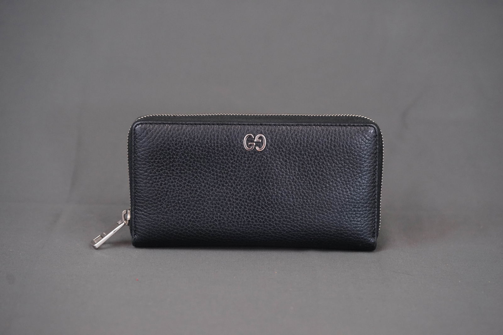 GUCCI DURIAN LEATHER ZIP WALLET W/ BOX & DUST COVER - 2