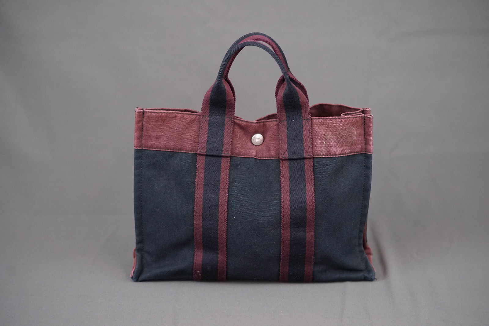HERMES CANVAS TOTE BAG - 2