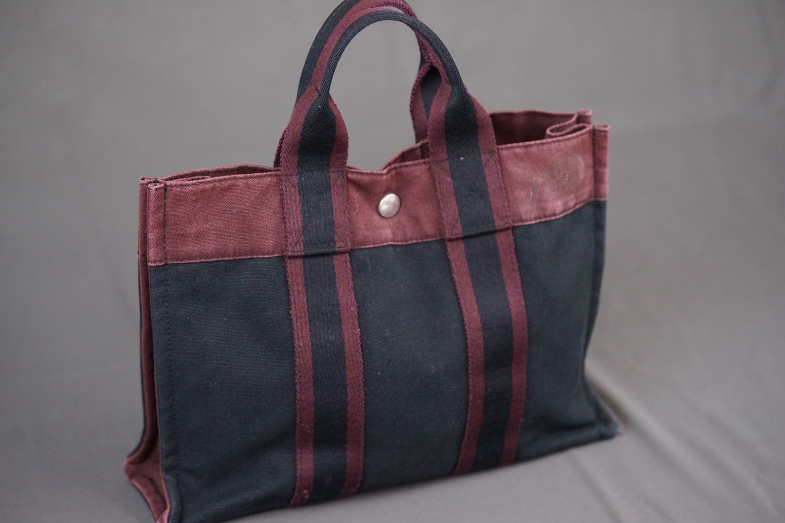 HERMES CANVAS TOTE BAG - 3