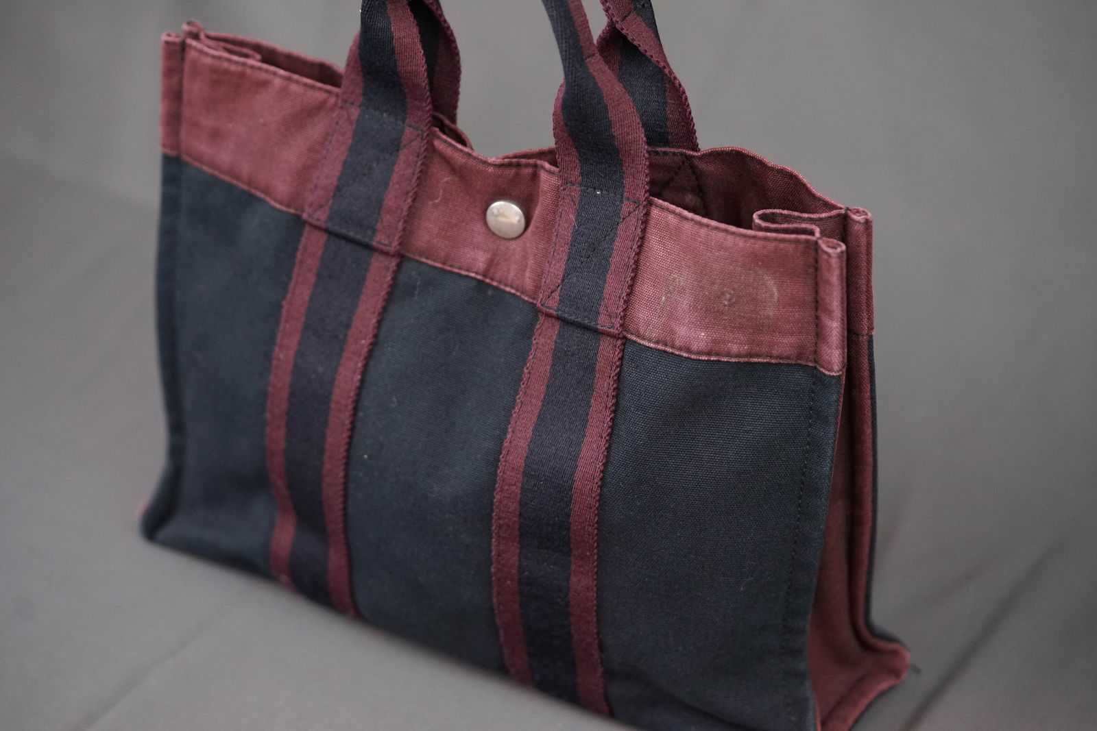 HERMES CANVAS TOTE BAG - 4