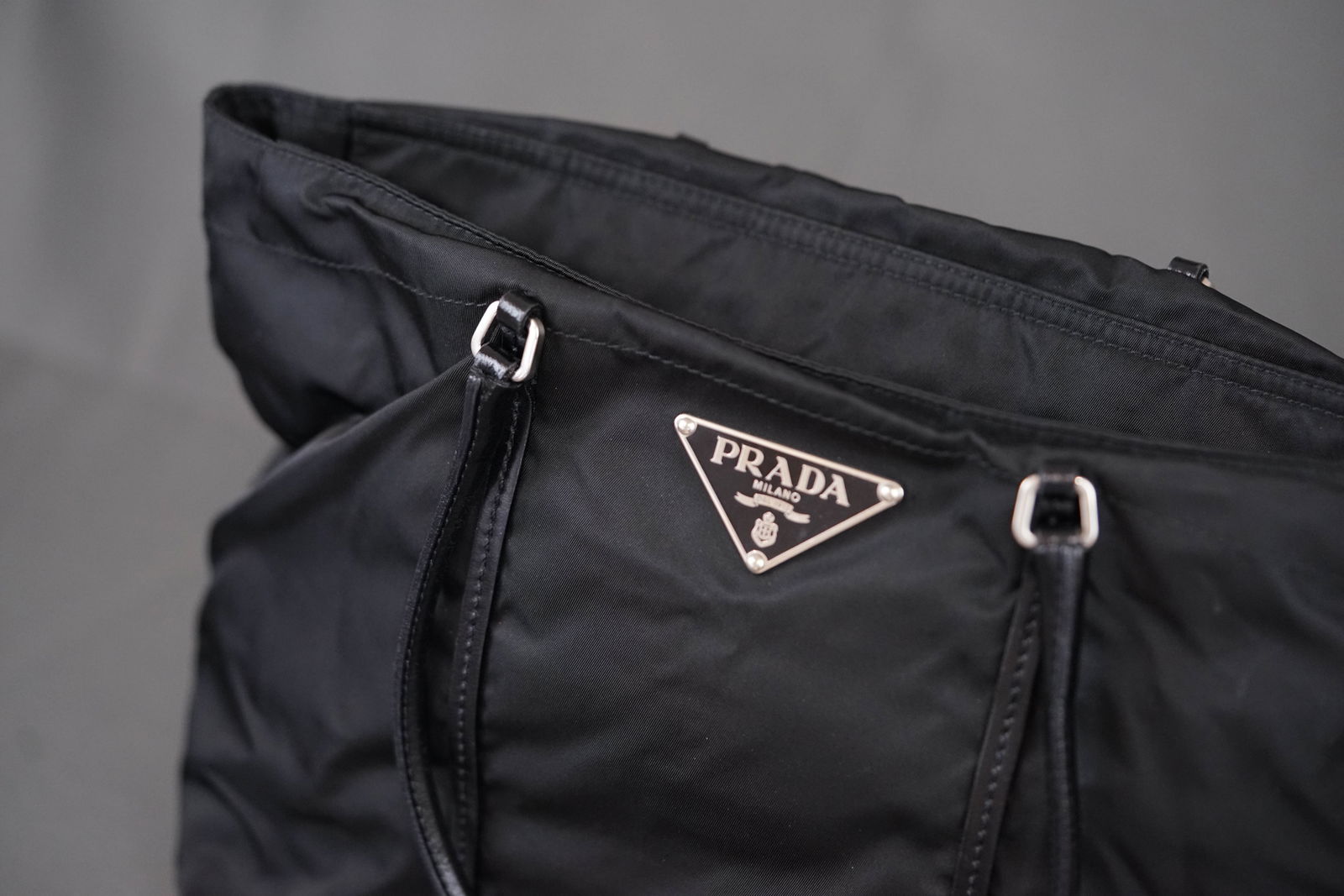 PRADA NYLON TOTE POCONO HANDBAG - 2