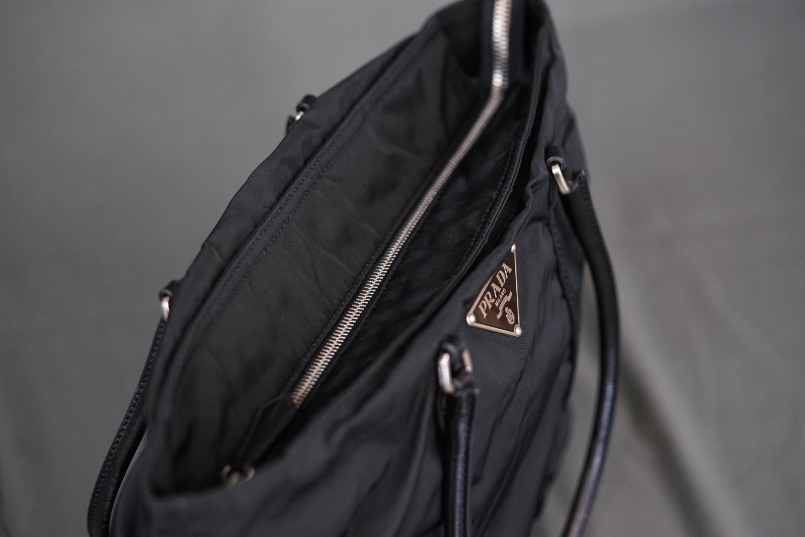 PRADA NYLON TOTE POCONO HANDBAG - 4