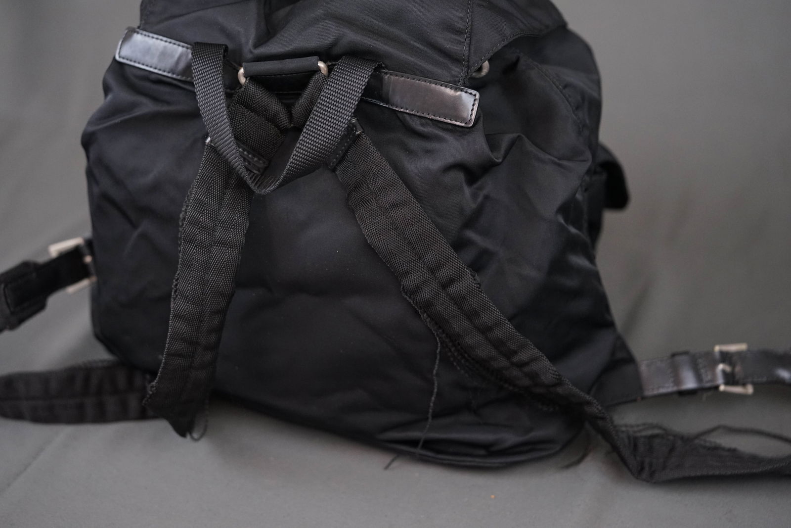 PRADA NYLON BLACK BACKPACK - 11