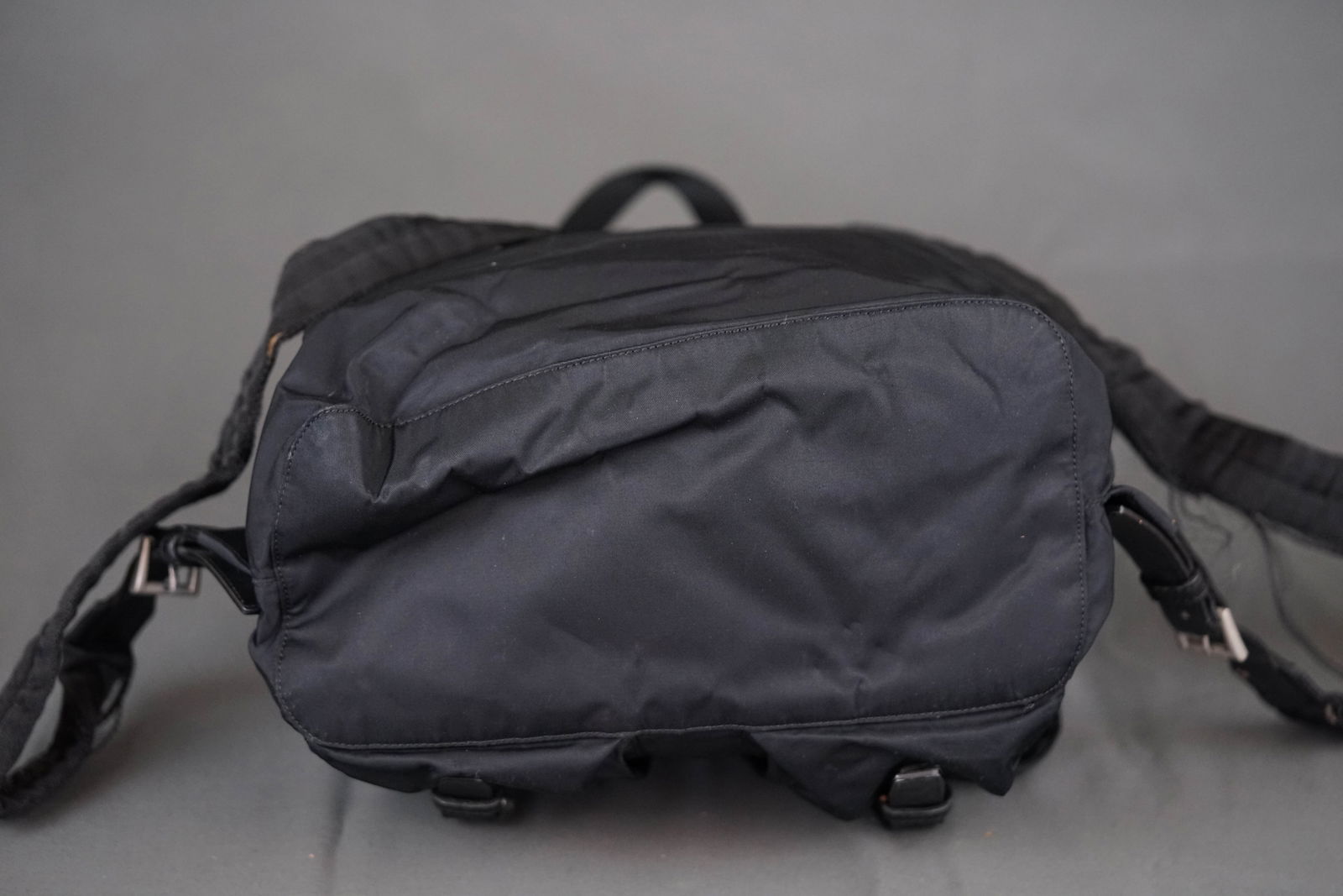 PRADA NYLON BLACK BACKPACK - 12