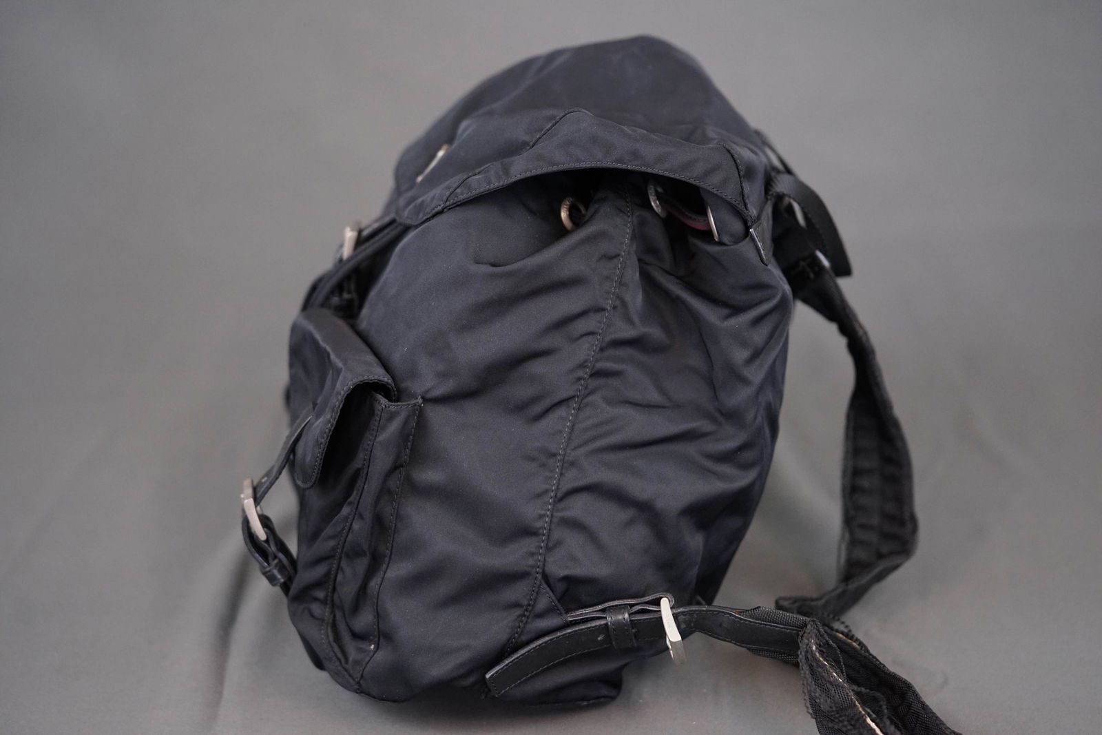 PRADA NYLON BLACK BACKPACK - 6