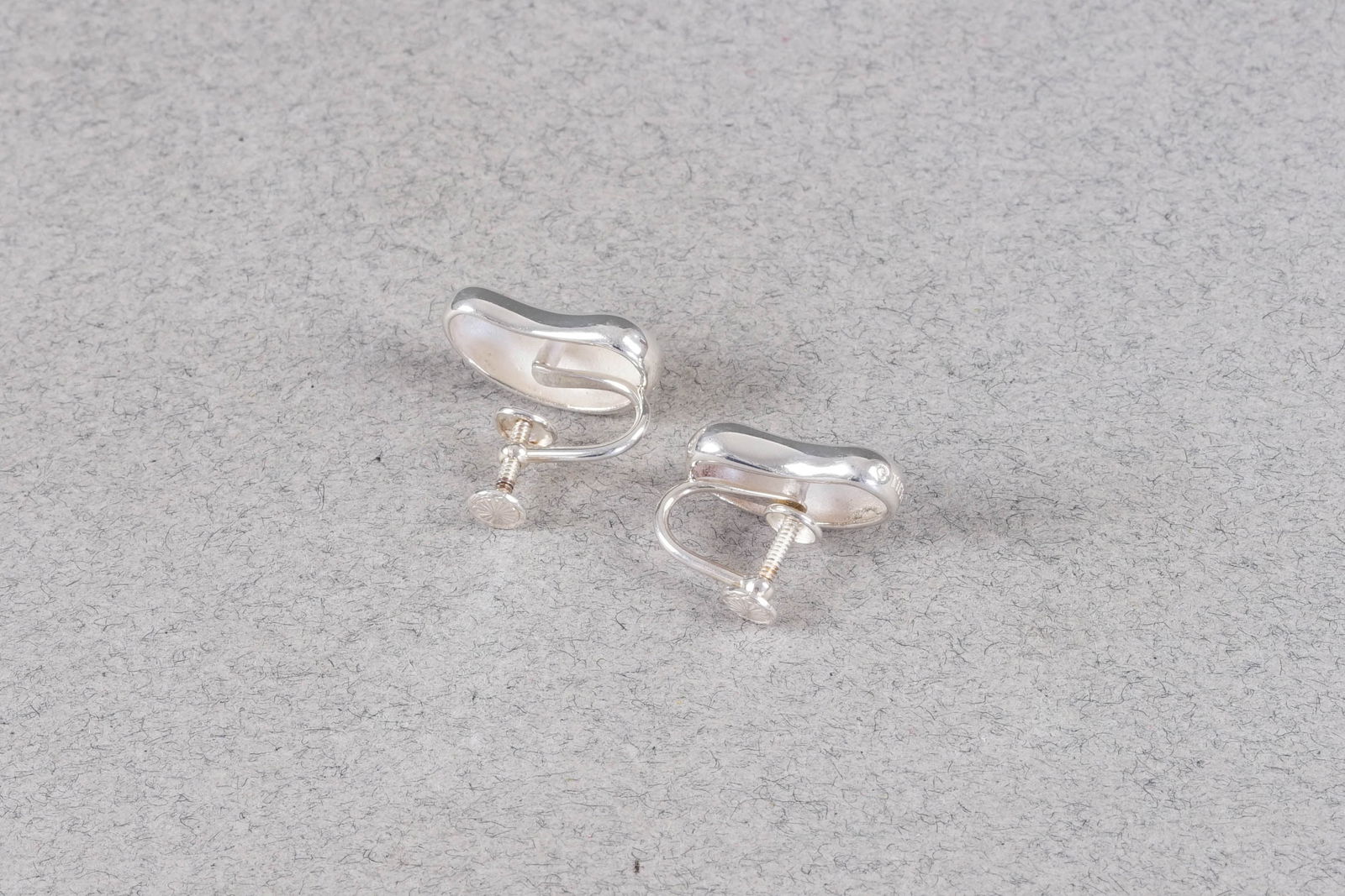 TIFFANY & CO ELSA PERETTI BEAN EARRINGS 925 STERLING SILVER - 3