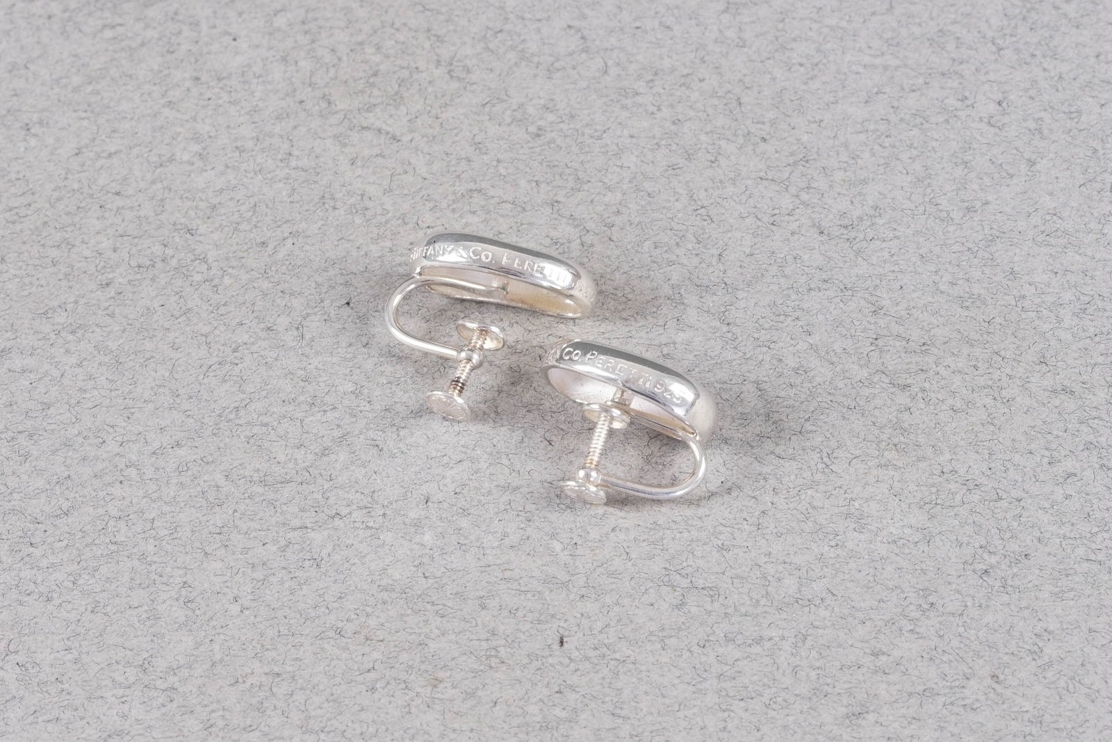 TIFFANY & CO ELSA PERETTI BEAN EARRINGS 925 STERLING SILVER - 4