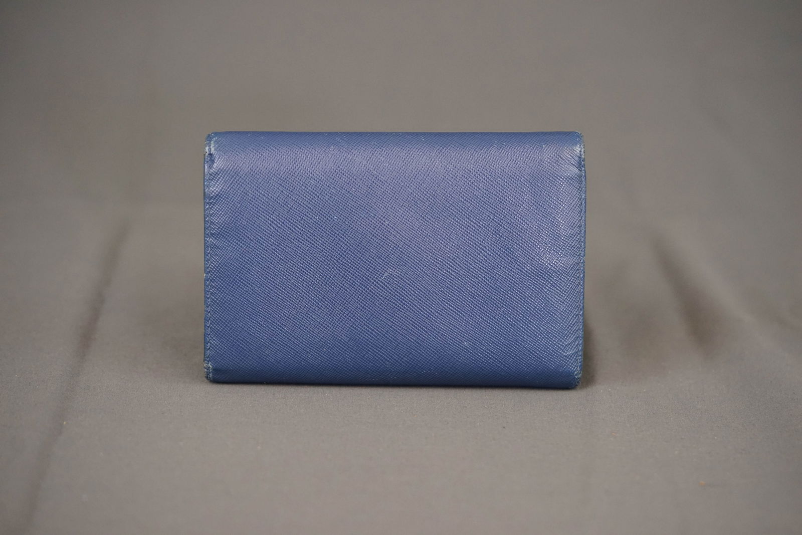 PRADA BLUE LEATHER WALLET COIN PURSE 1MM218 - 4