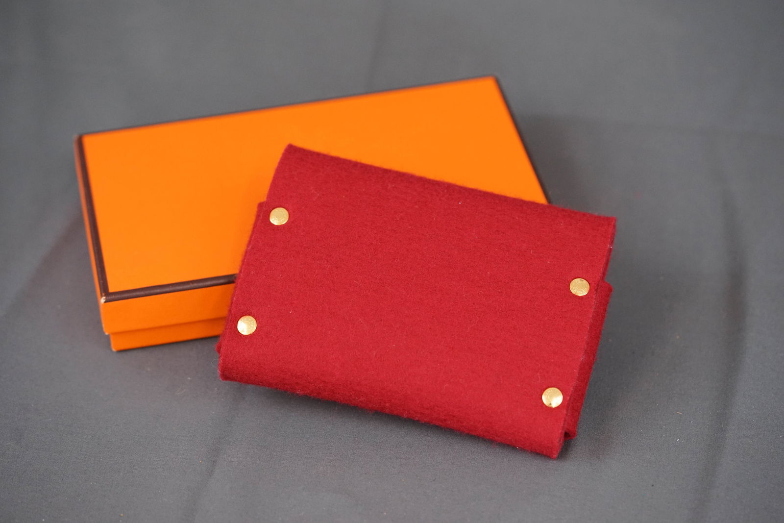 HERMES ETUIS CULT GM FELT POUCH W/ BOX - 3