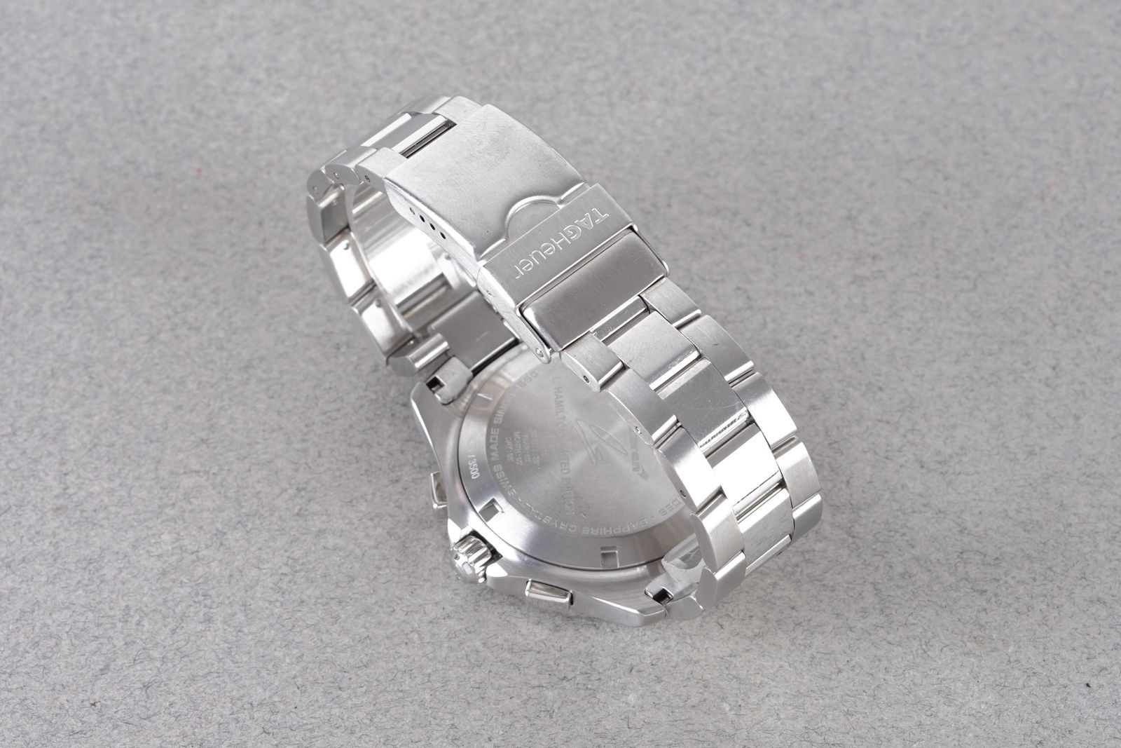 TAG HEUER AQUARACER CALIBRE 16 LEWIS HAMILTON LTD EDITION W/ BOX & GUARANTEE PAPERS REF. CAF7114 CIR - 4