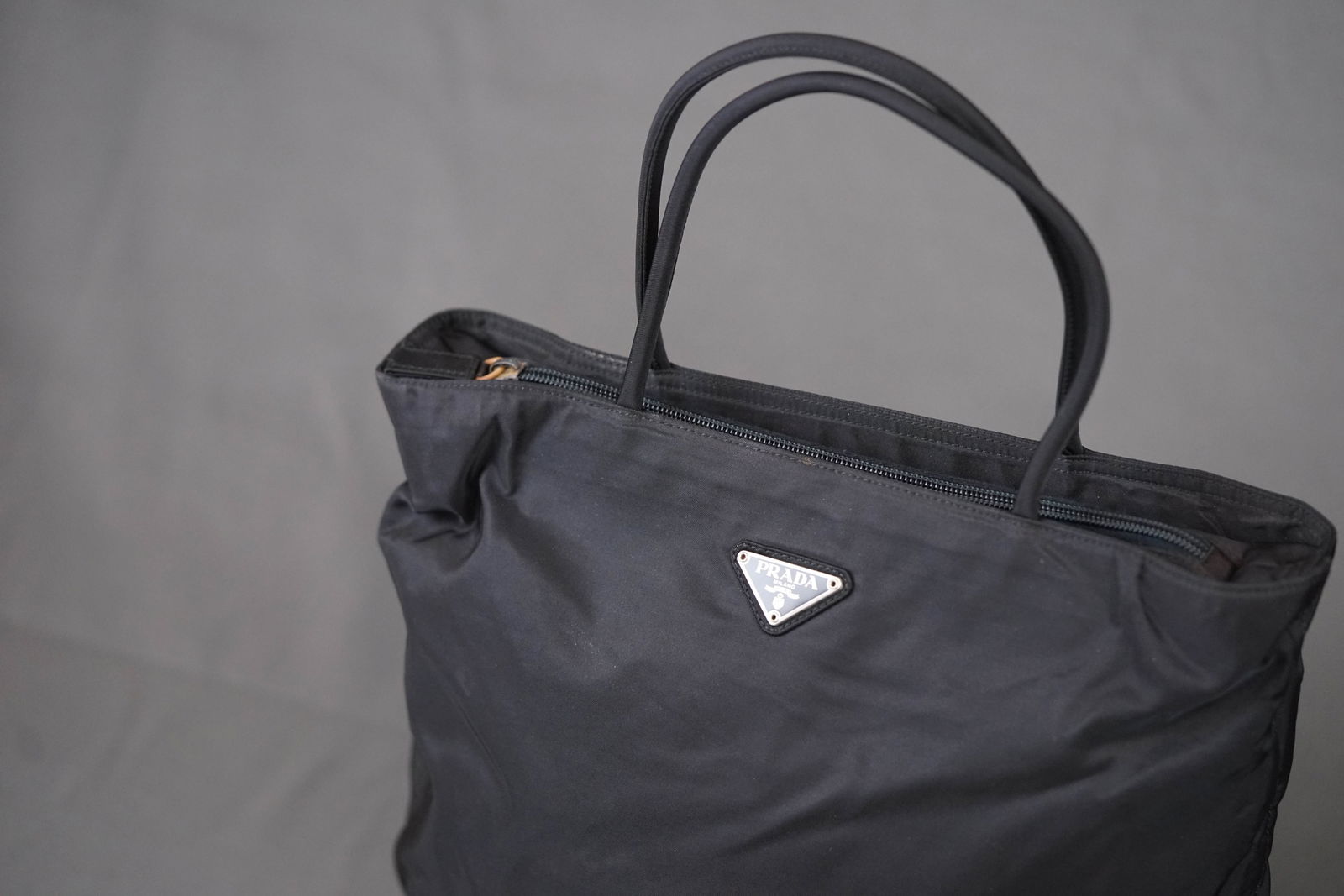 PRADA TESUTO LARGE NYLON TOTE/HANDBAG - 2