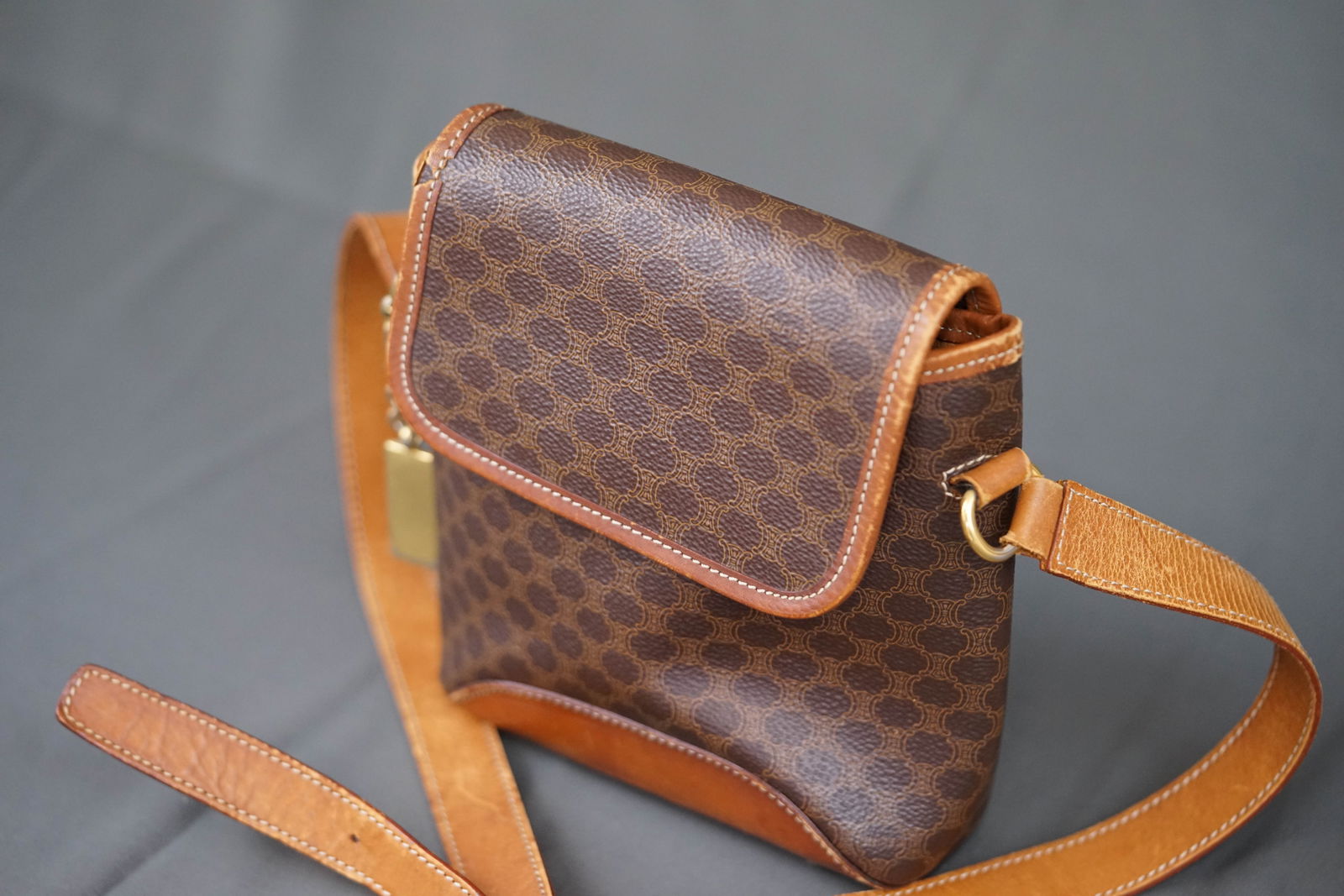 CELINE MACADAM SHOULDER BAG - 2