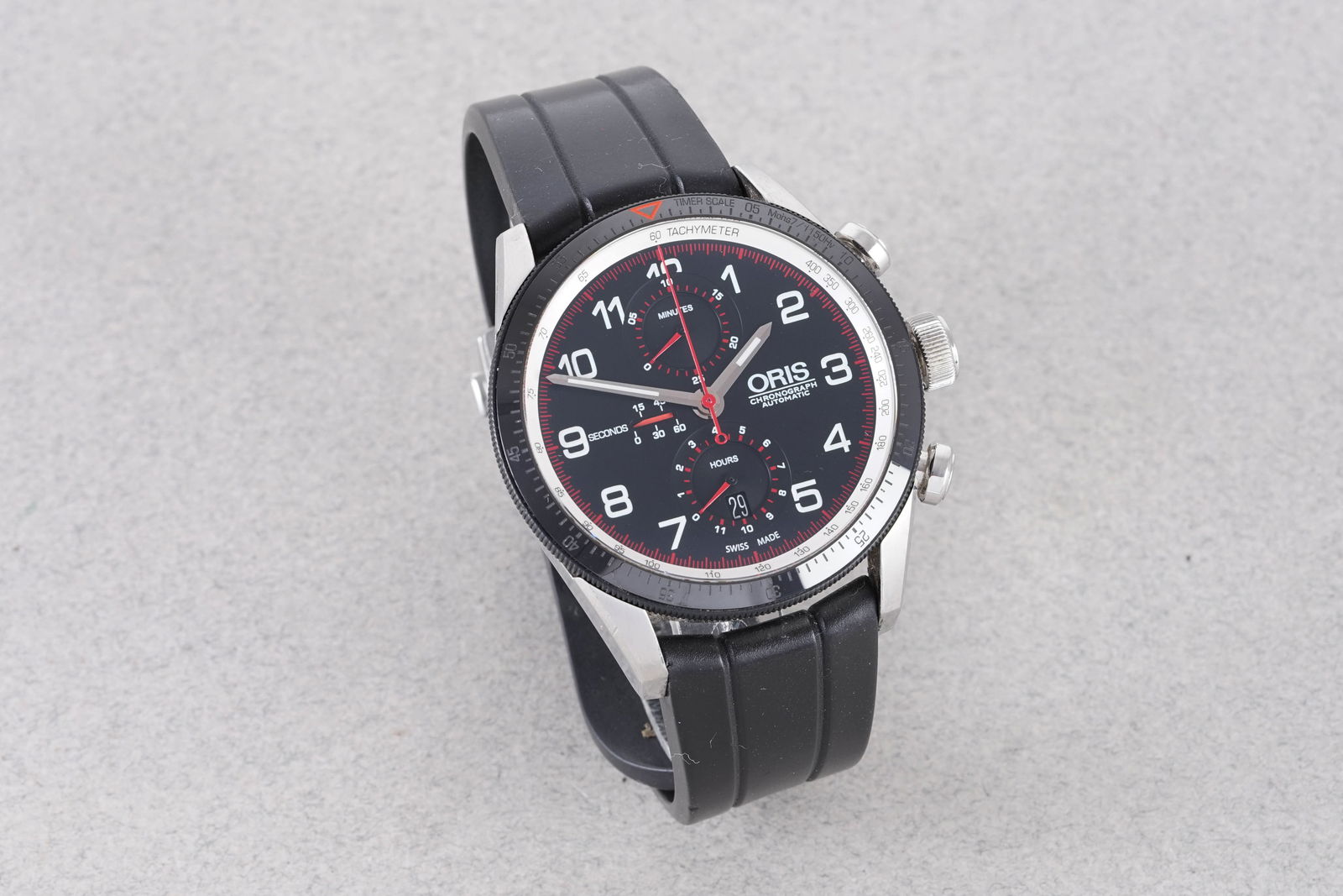 ORIS ARTIX GT AUTOMATIC CHRONOGRAPH W/ BOX & GUARANTEE PAPERS REF. 01.774.7661 CIRCA 2015 - 3
