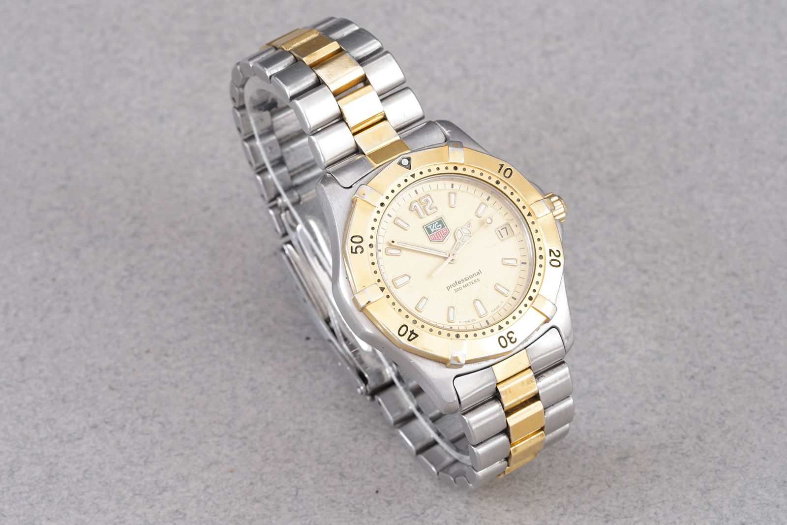 TAG HEUER PROFESSIONAL DATE TWO TONE W/ BOX REF. WK1121 - 2