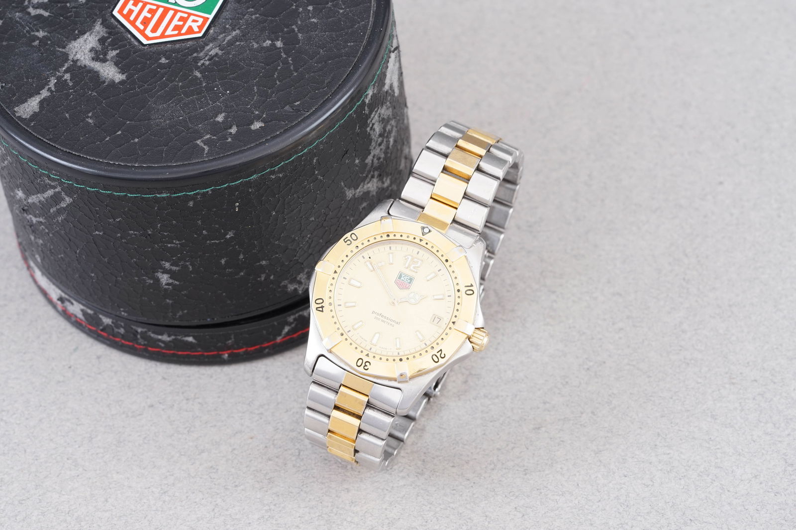 TAG HEUER PROFESSIONAL DATE TWO TONE W/ BOX REF. WK1121 - 3