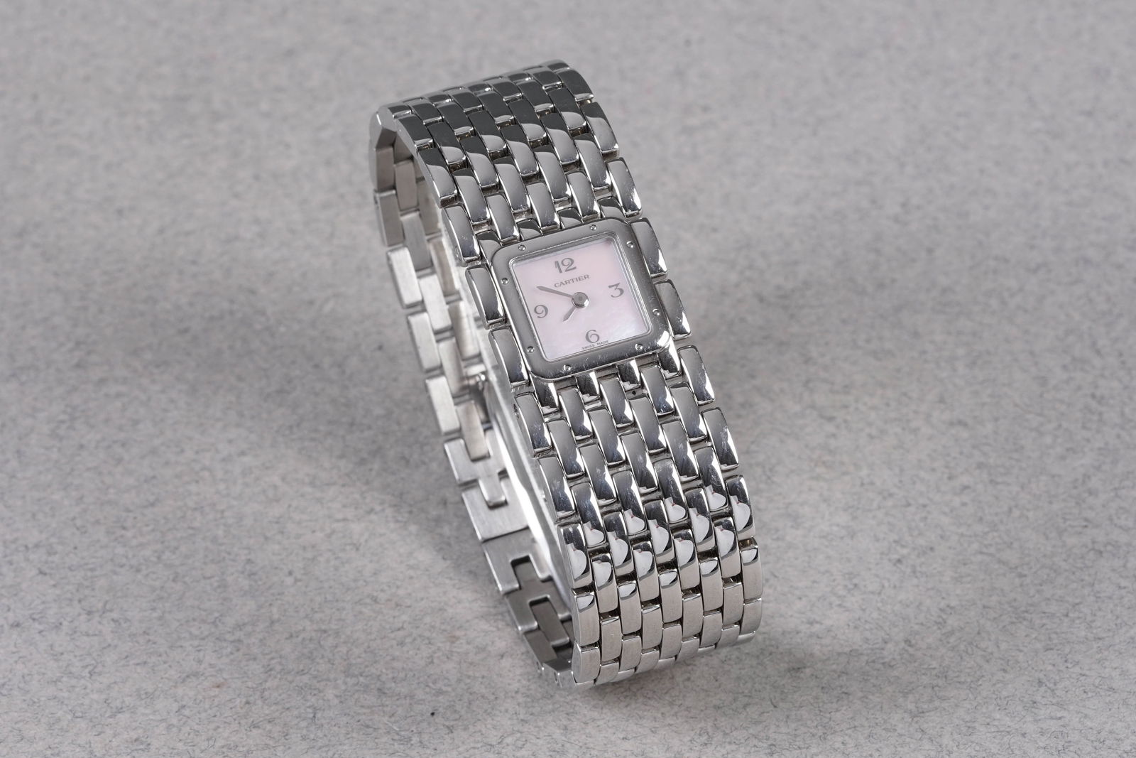CARTIER PANTHERE RUBAN MOTHER OF PEARL DIAL REF. 2420 - 2