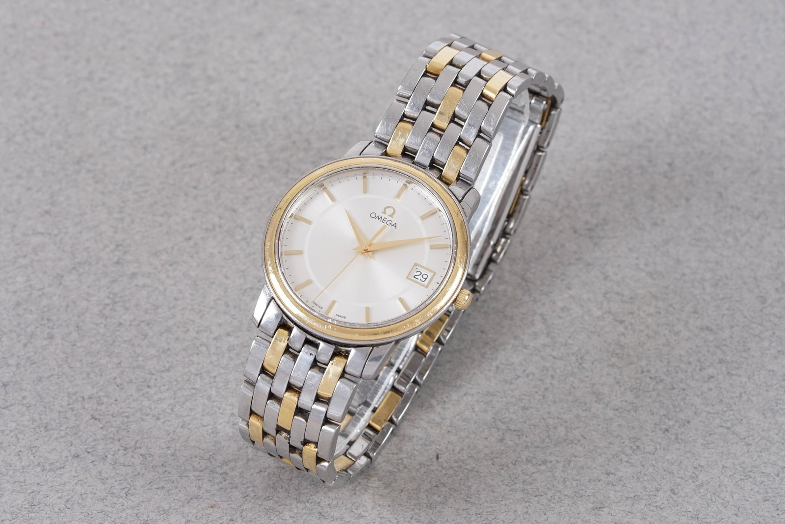 OMEGA DE VILLE PRESTIGE 18CT GOLD & STAINLESS STEEL W/ TRAVEL CASE REF. 196.1150 - 2