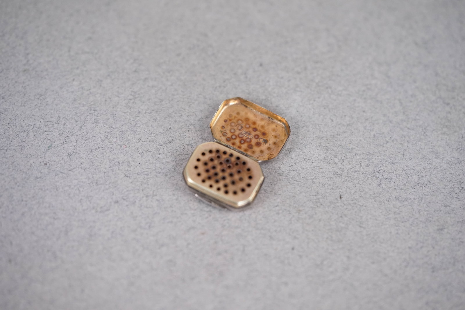 LEEDSAM & VALE VINAIGRETTE BIRMINGHAM 1819 W/ ORIGINAL SPONGE GEORGE III - 3