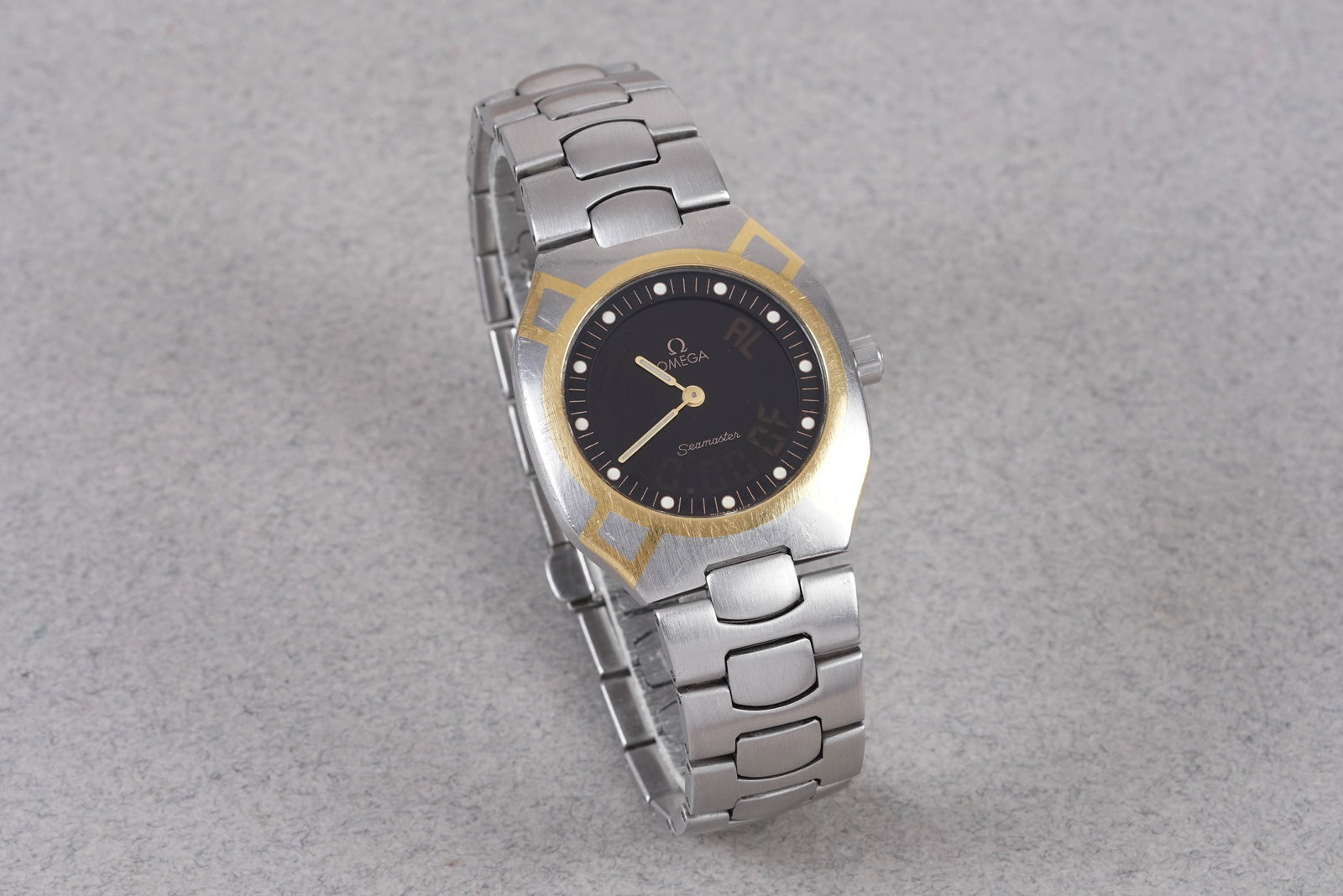 OMEGA SEAMASTER TWO TONE DIGITAL WRISTWATCH - 2