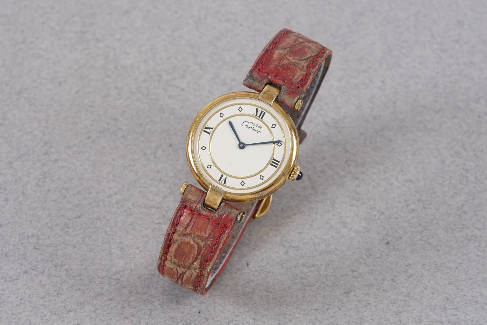 CARTIER VENDOME GOLD VERMEIL MUST W/ BOX & GUARANTEE PAPERS REF. 590003 - 2