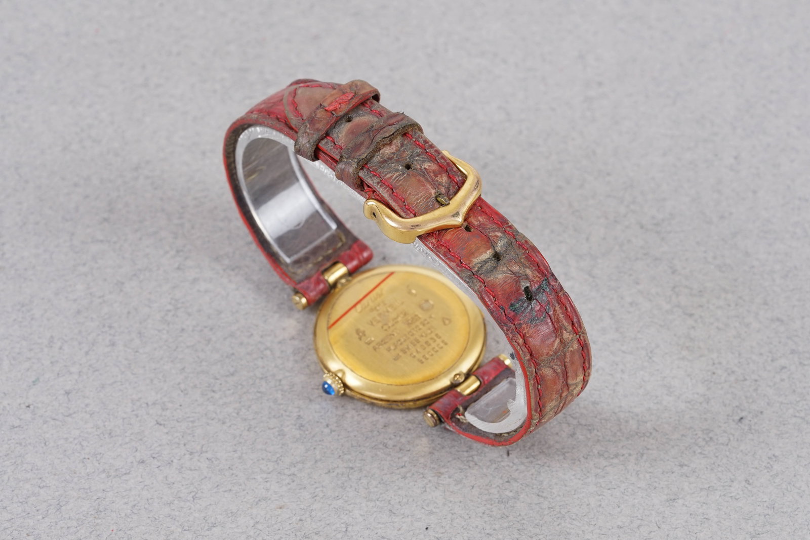 CARTIER VENDOME GOLD VERMEIL MUST W/ BOX & GUARANTEE PAPERS REF. 590003 - 5