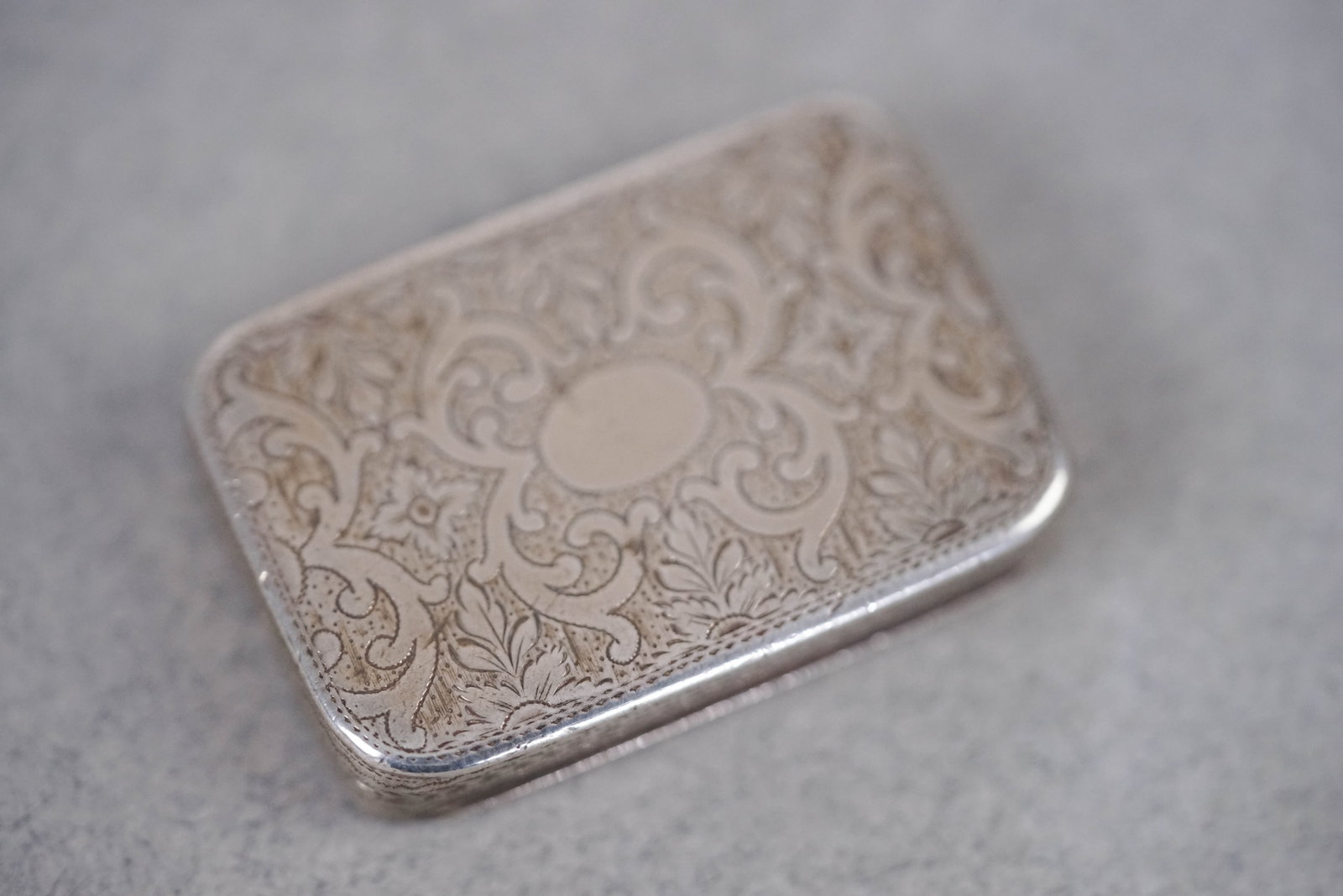 JOHN SHAW VINAIGRETTE BIRMINGHAM 1808 GEORGE III W/ ORIGINAL SPONGE (1 of 5)