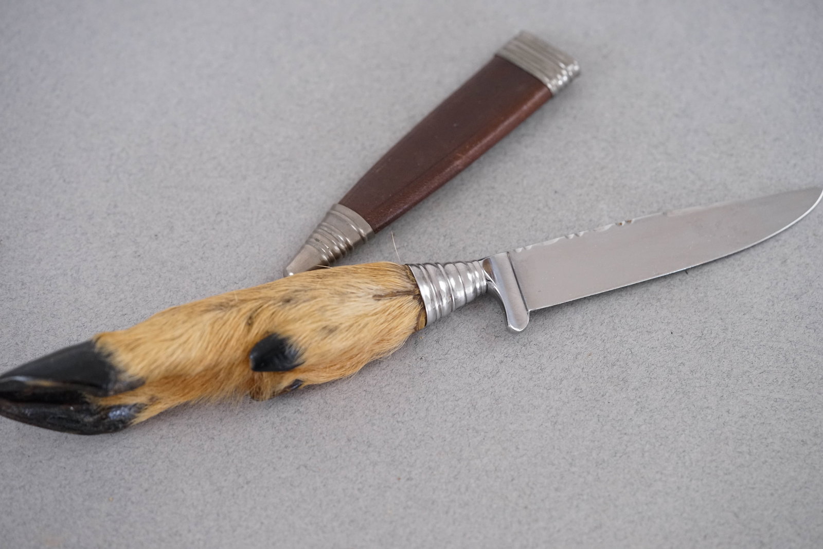 CHARIVARI SILVER COSTUME ORNAMENT W/ SOLINGEN KNIFE CIRCA 1900 - 7