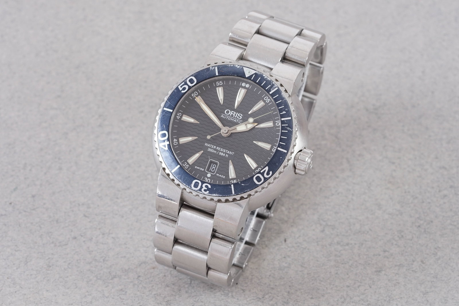 ORIS BIG CROWN DIVERS DATE W/ BOX & GUARANTEE PAPERS REF. 733 7533 CIRCA 2007 - 2