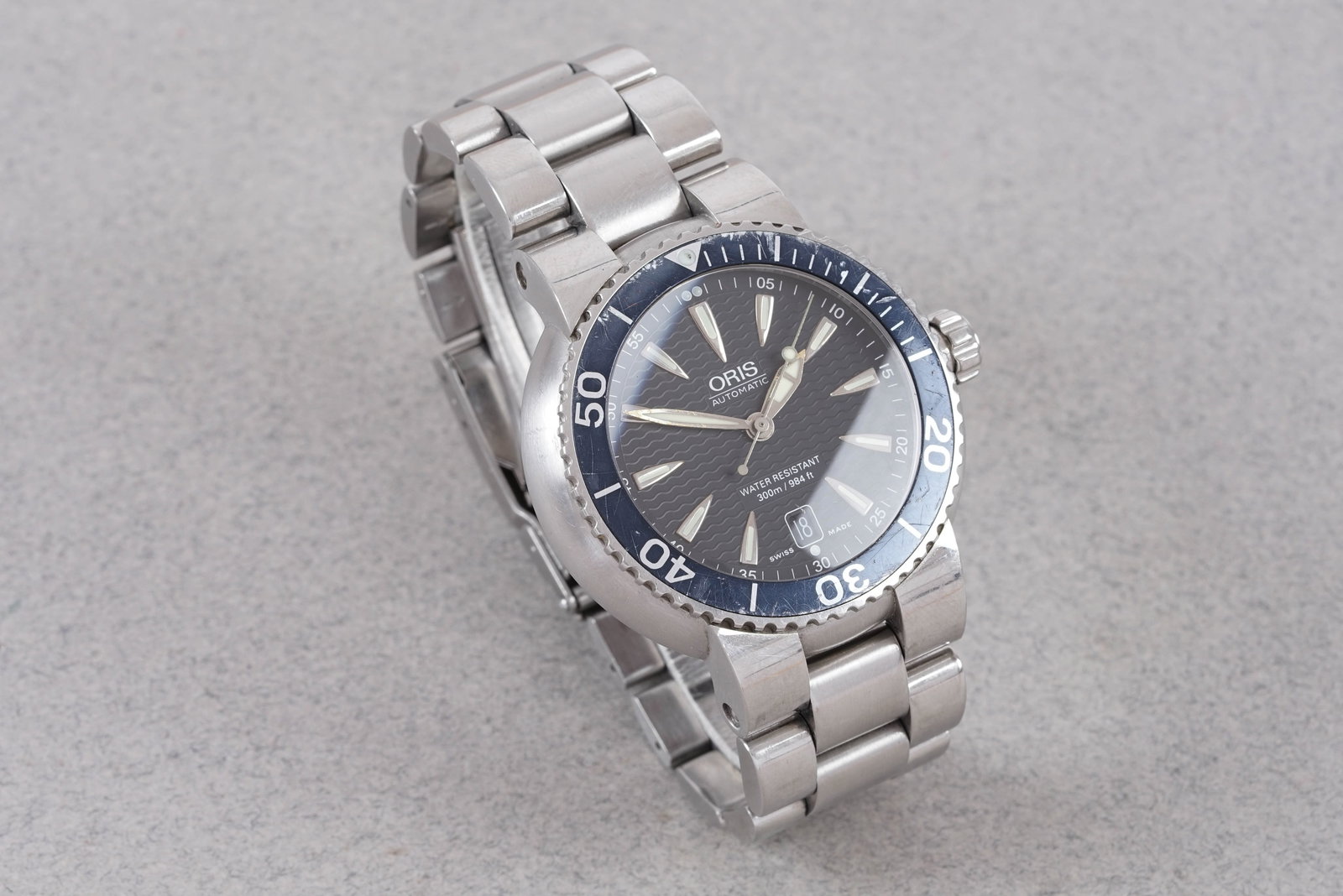 ORIS BIG CROWN DIVERS DATE W/ BOX & GUARANTEE PAPERS REF. 733 7533 CIRCA 2007 - 3