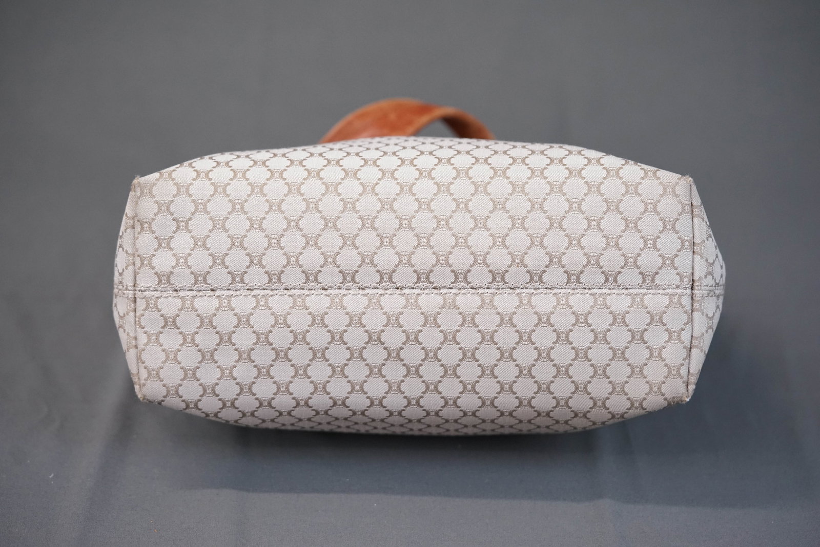 CELINE MACADAM BEIGE CANVAS HANDBAG - 10